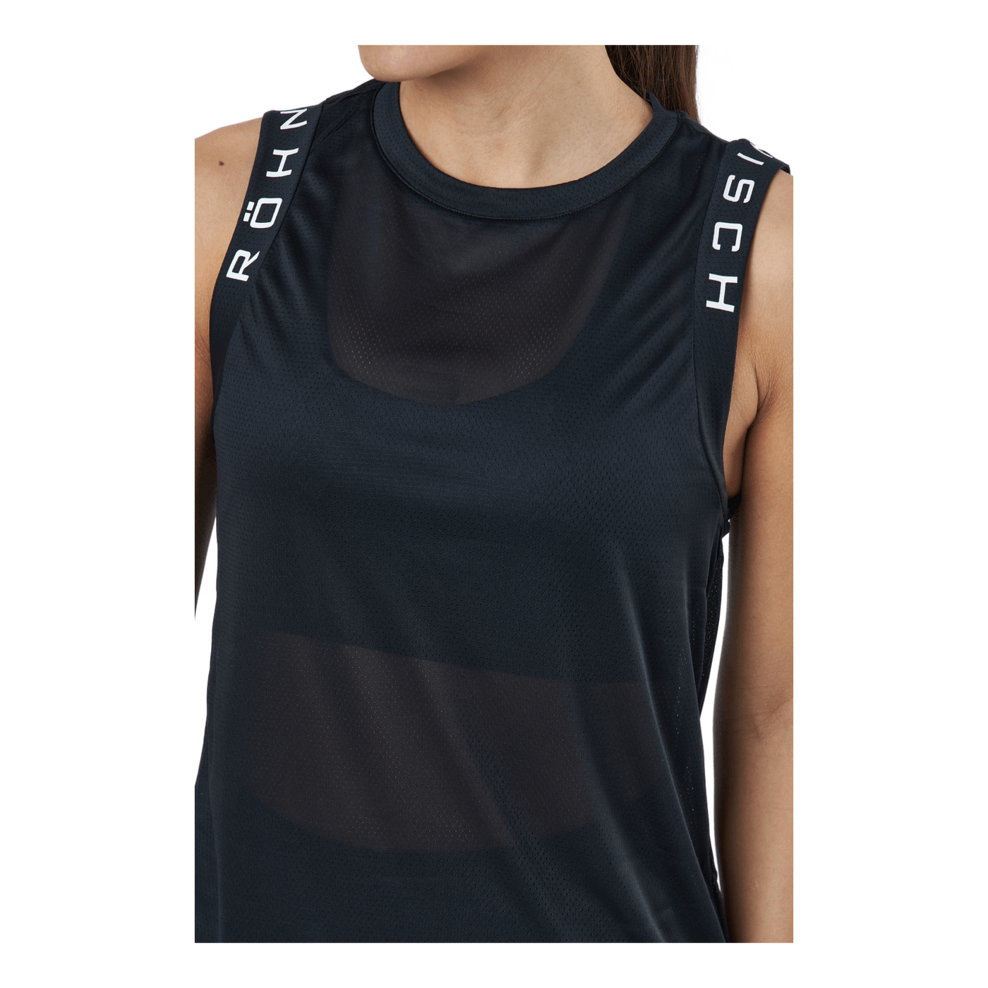 Kay Mesh Singlet Black