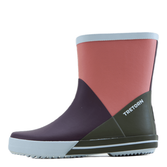 Arild Short Boot Blackberry/light Rose