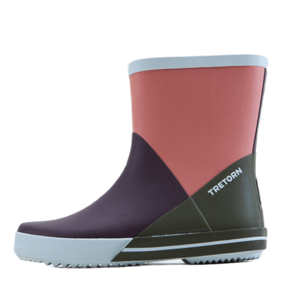 Arild Short Boot Blackberry/light Rose