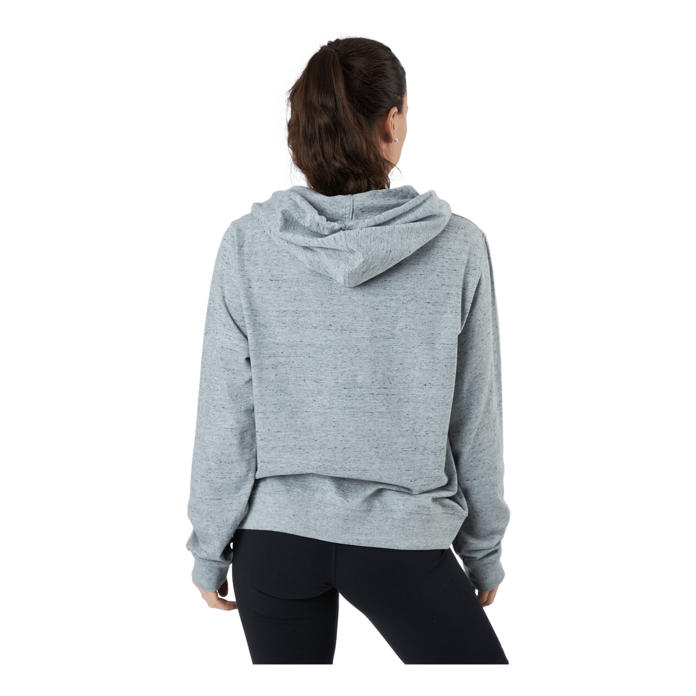 Sportswear Gym Vintage Women's Pullover Hoodie DK GREY HEATHER/WHITE