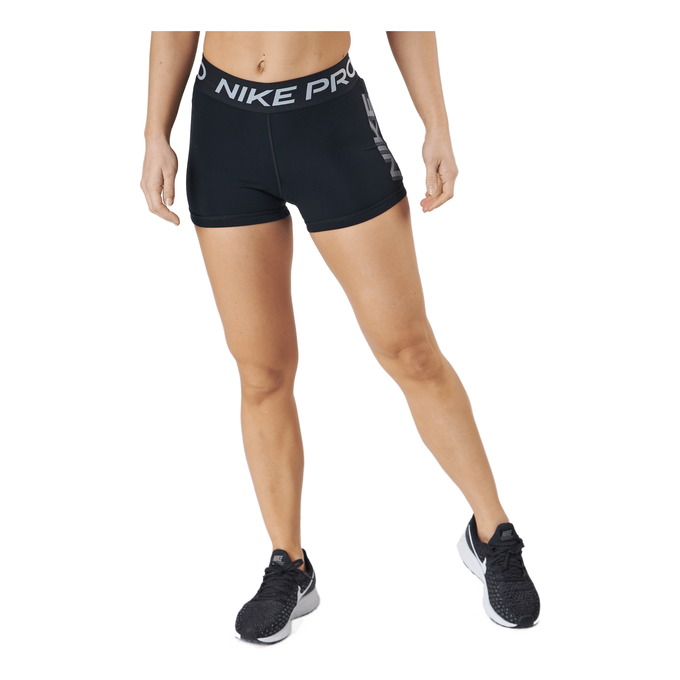 Nike Pro Dri-fit Women's 3" Gr Black/black/white