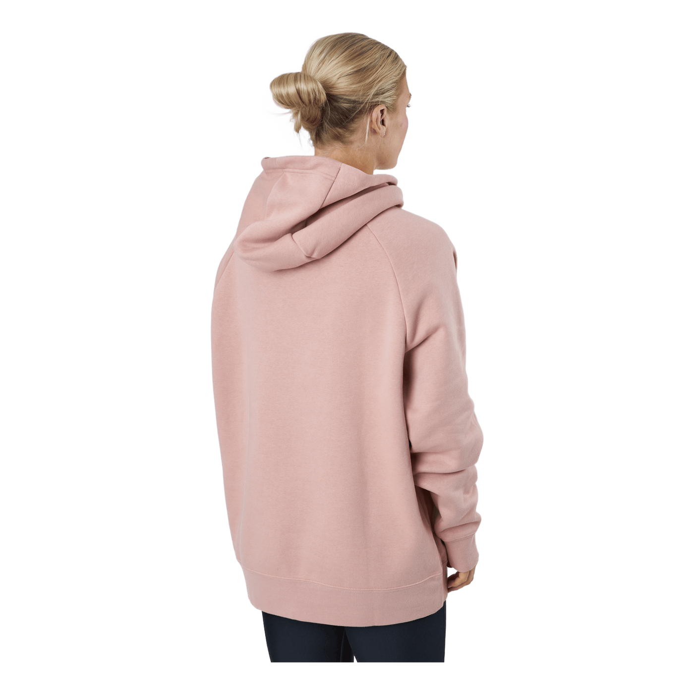 W Nsw Po Hoodie Os Bb Flc Prnt Rose Whisper/white