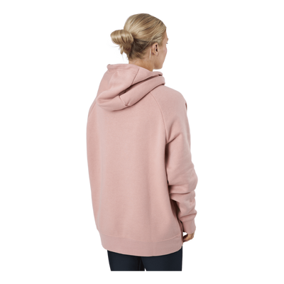 W Nsw Po Hoodie Os Bb Flc Prnt Rose Whisper/white