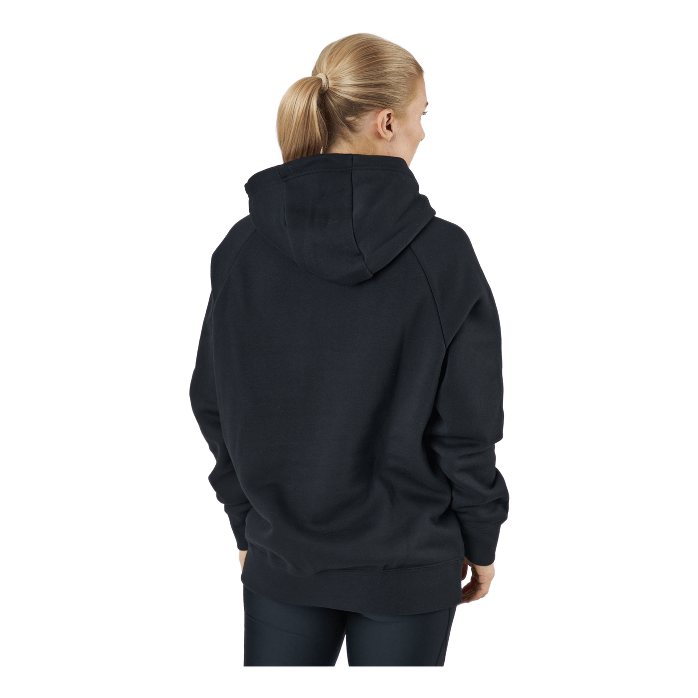 W Nsw Po Hoodie Os Bb Flc Prnt Black/white