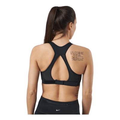 Dri-FIT Swoosh Women's High-Support Non-Padded Adjustable Sports Bra BLACK/BLACK/DK SMOKE GREY/WHITE