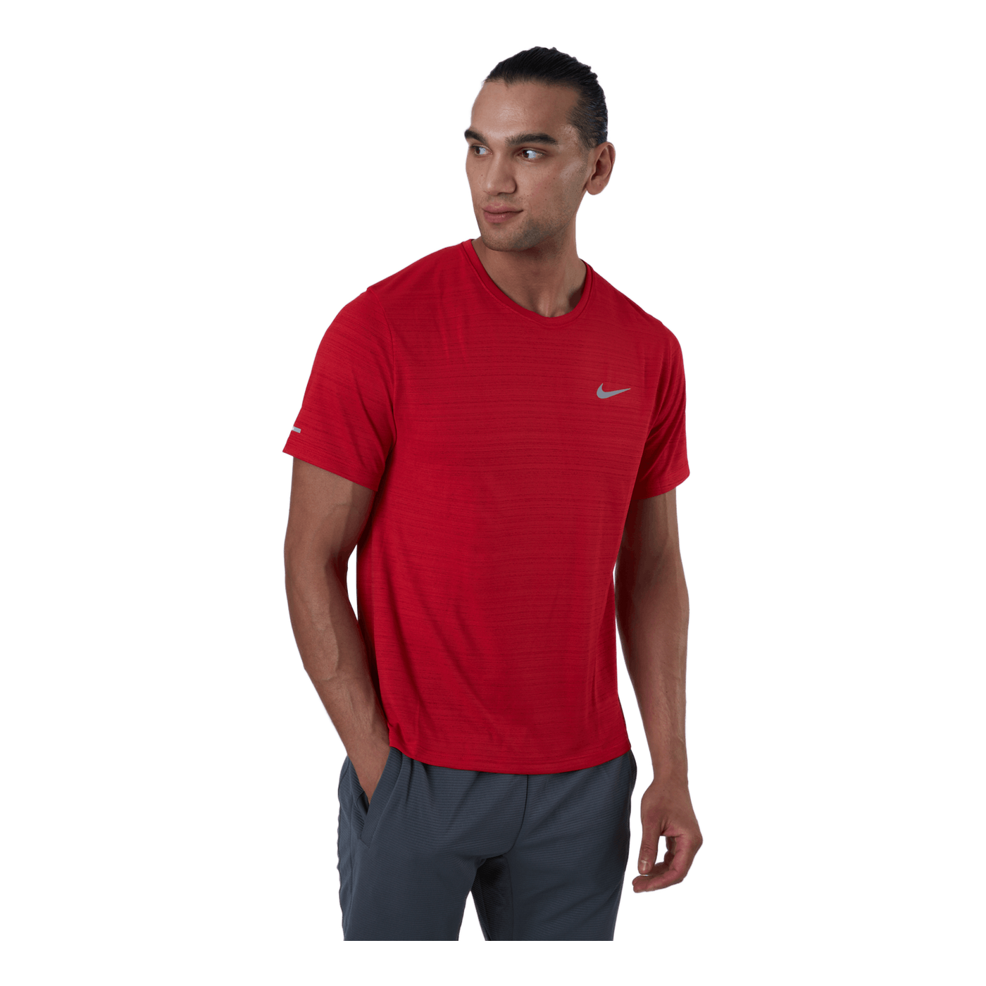 Nike Dri-fit Miler Men's Runni University Red/reflective Silv