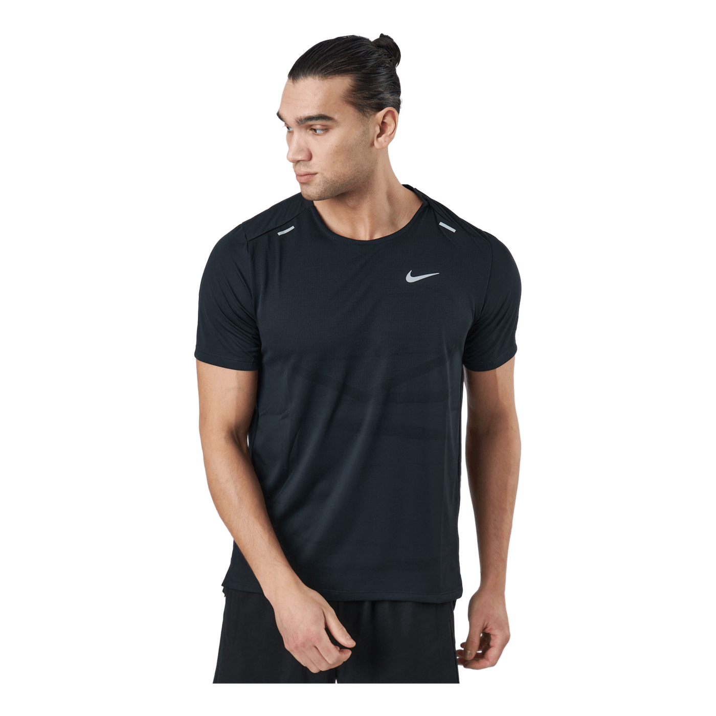 Dri-FIT Rise 365 Men's Short-Sleeve Running Top BLACK/REFLECTIVE SILV