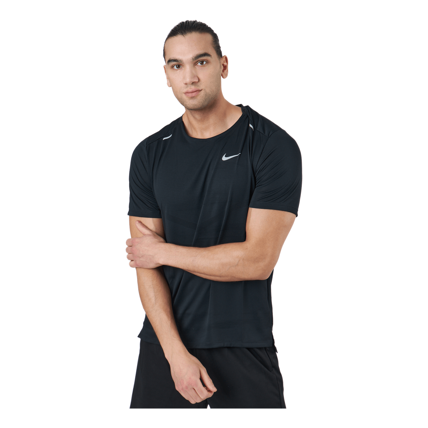 Dri-FIT Rise 365 Men's Short-Sleeve Running Top BLACK/REFLECTIVE SILV