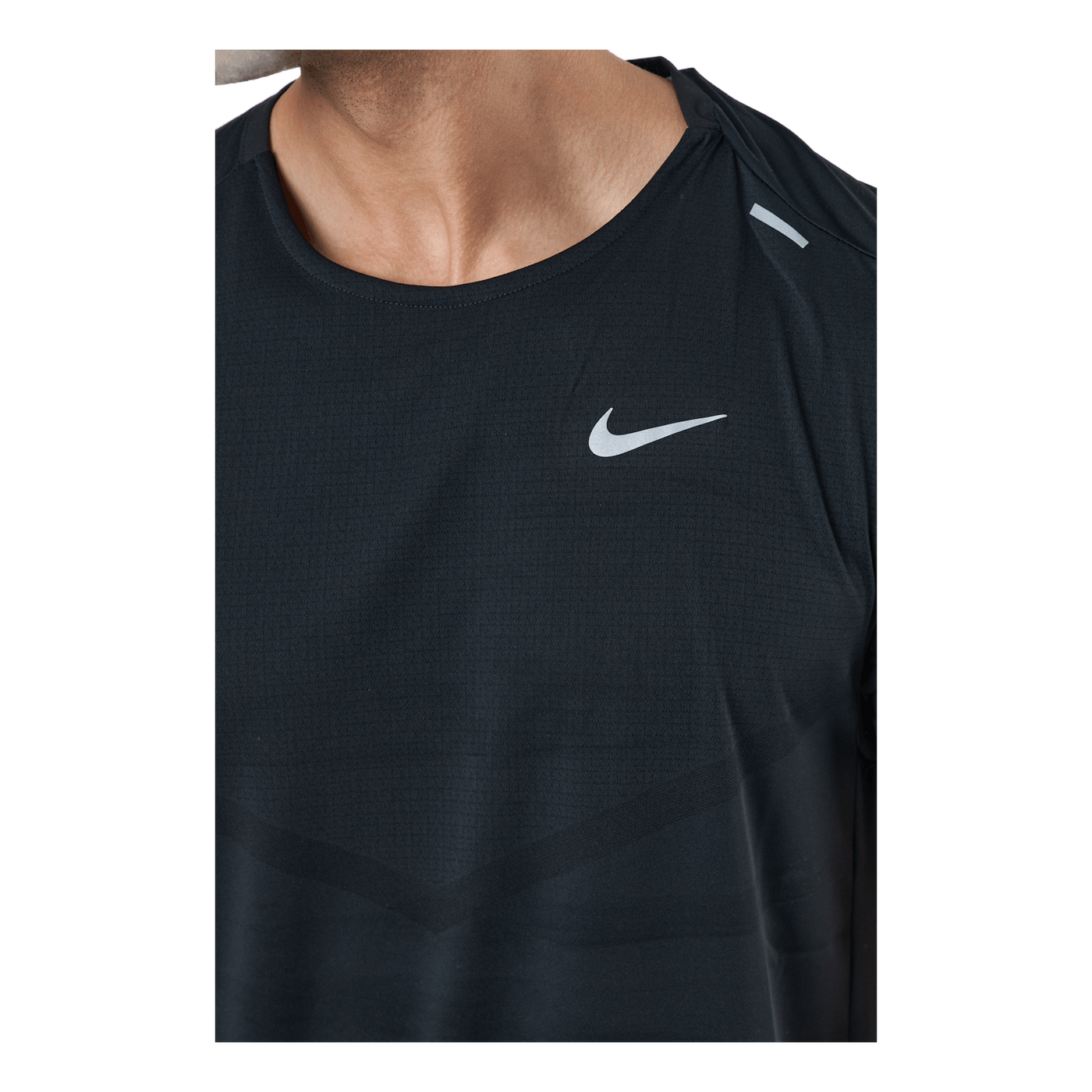 Dri-FIT Rise 365 Men's Short-Sleeve Running Top BLACK/REFLECTIVE SILV