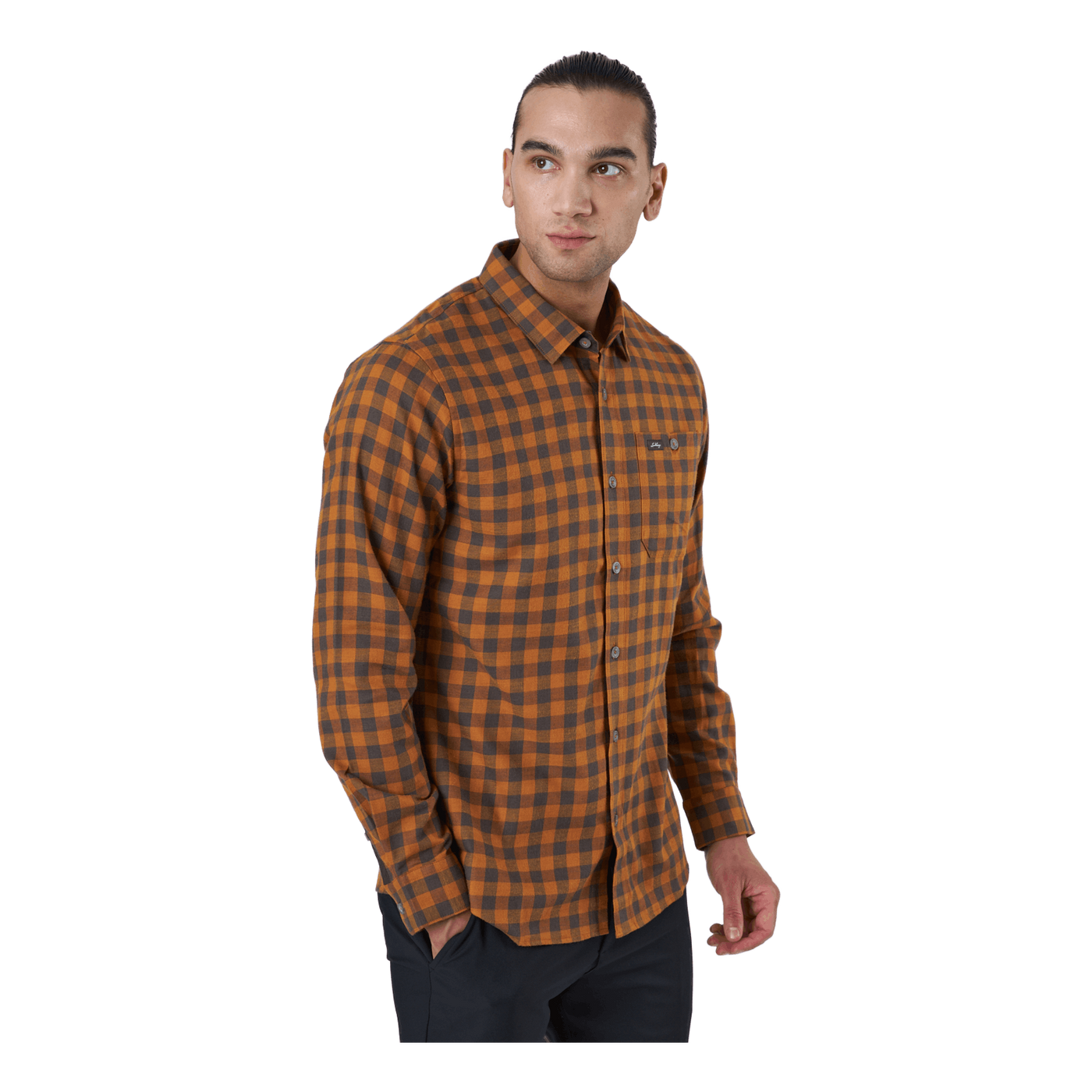 Ekren Ms Ls Shirt Dark Gold