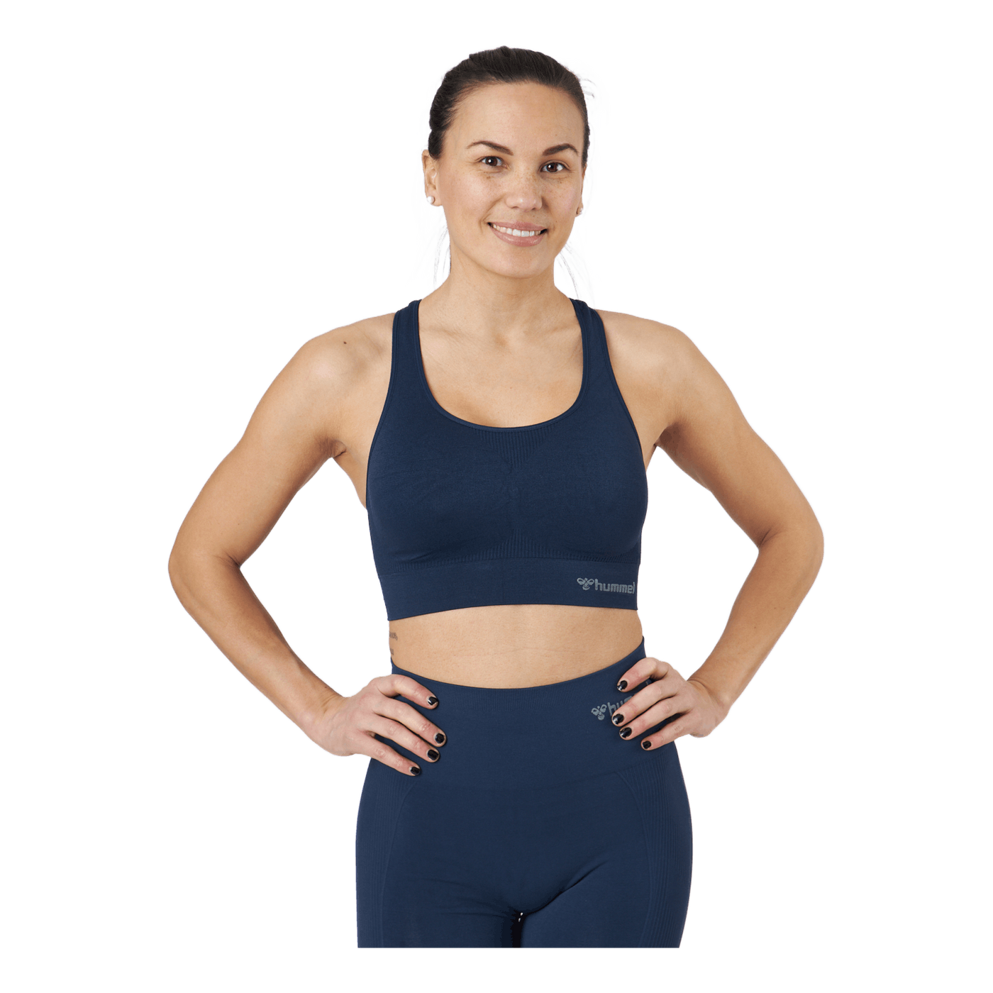 Hmltif Seamless Sports Top Black Iris