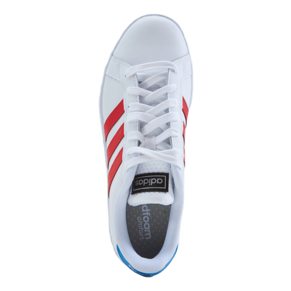 Grand Court Base Shoes Cloud White / Vivid Red / Blue Rush