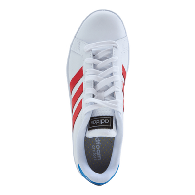 Grand Court Base Shoes Cloud White / Vivid Red / Blue Rush