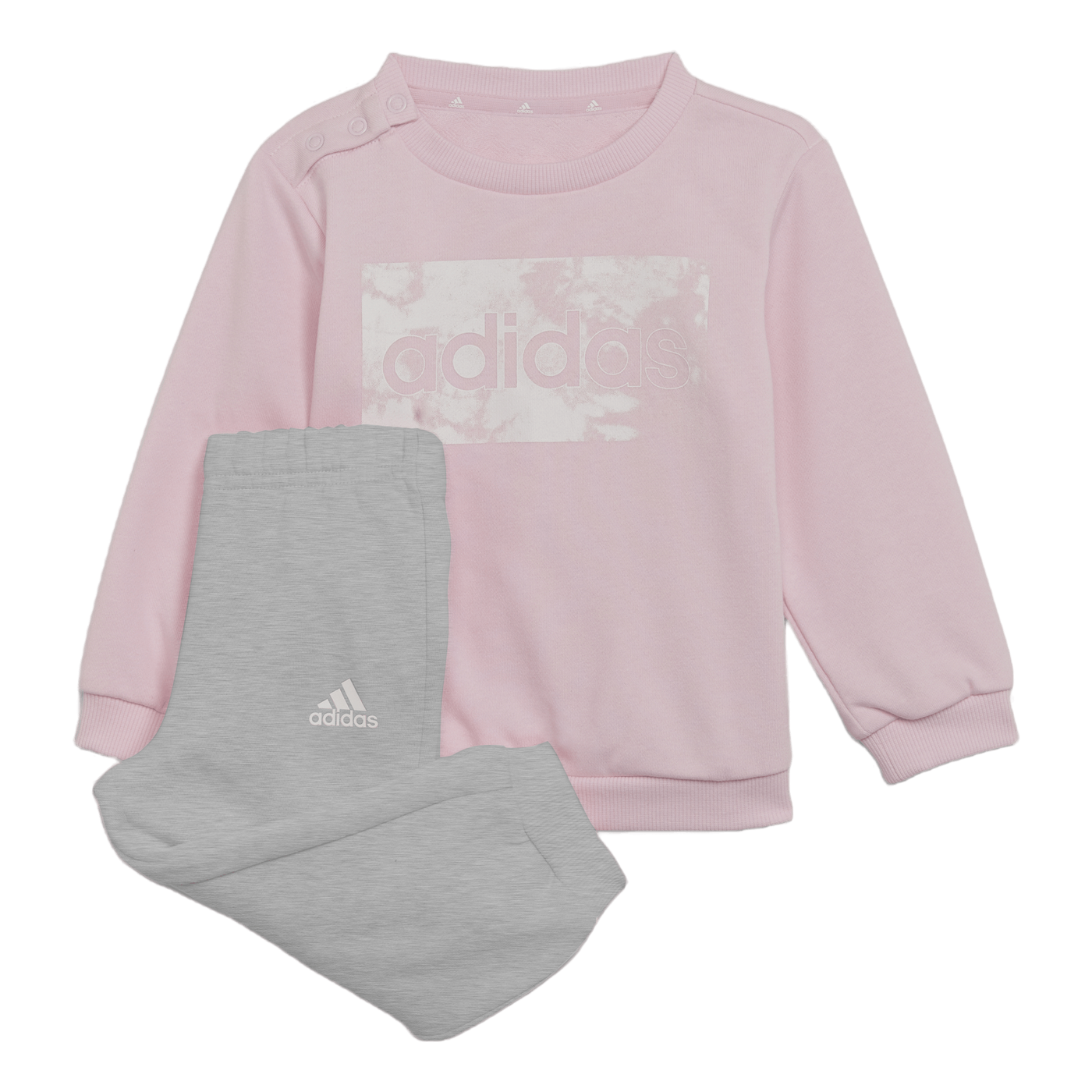 Adidas Essentials Sweatshirt And Pants Clear Pink