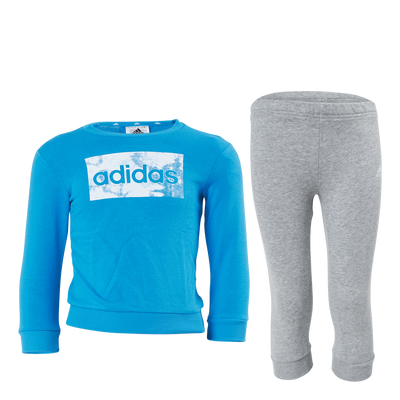 Adidas Essentials Sweatshirt And Pants Bright Blue