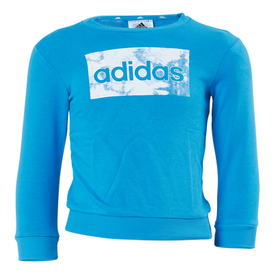 Adidas Essentials Sweatshirt And Pants Bright Blue