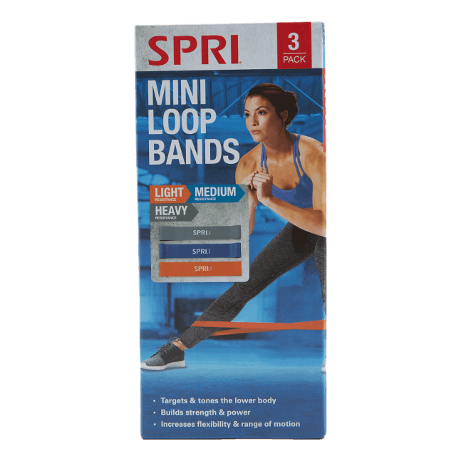 Spri Mini Loop Bands 3-pack Multi