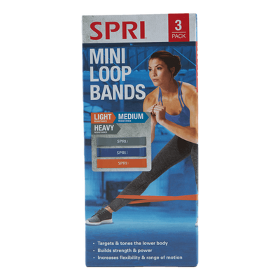 Spri Mini Loop Bands 3-pack Multi