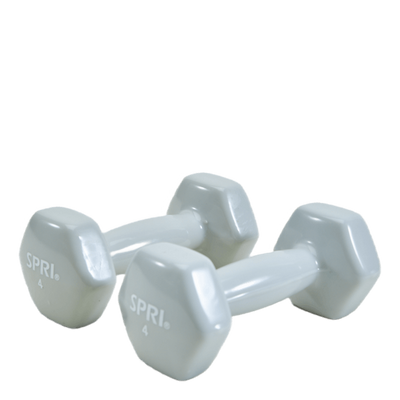 Spri Dumbbells Vinyl 1,8kg/4lb Grey