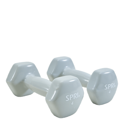 Spri Dumbbells Vinyl 1,8kg/4lb Grey