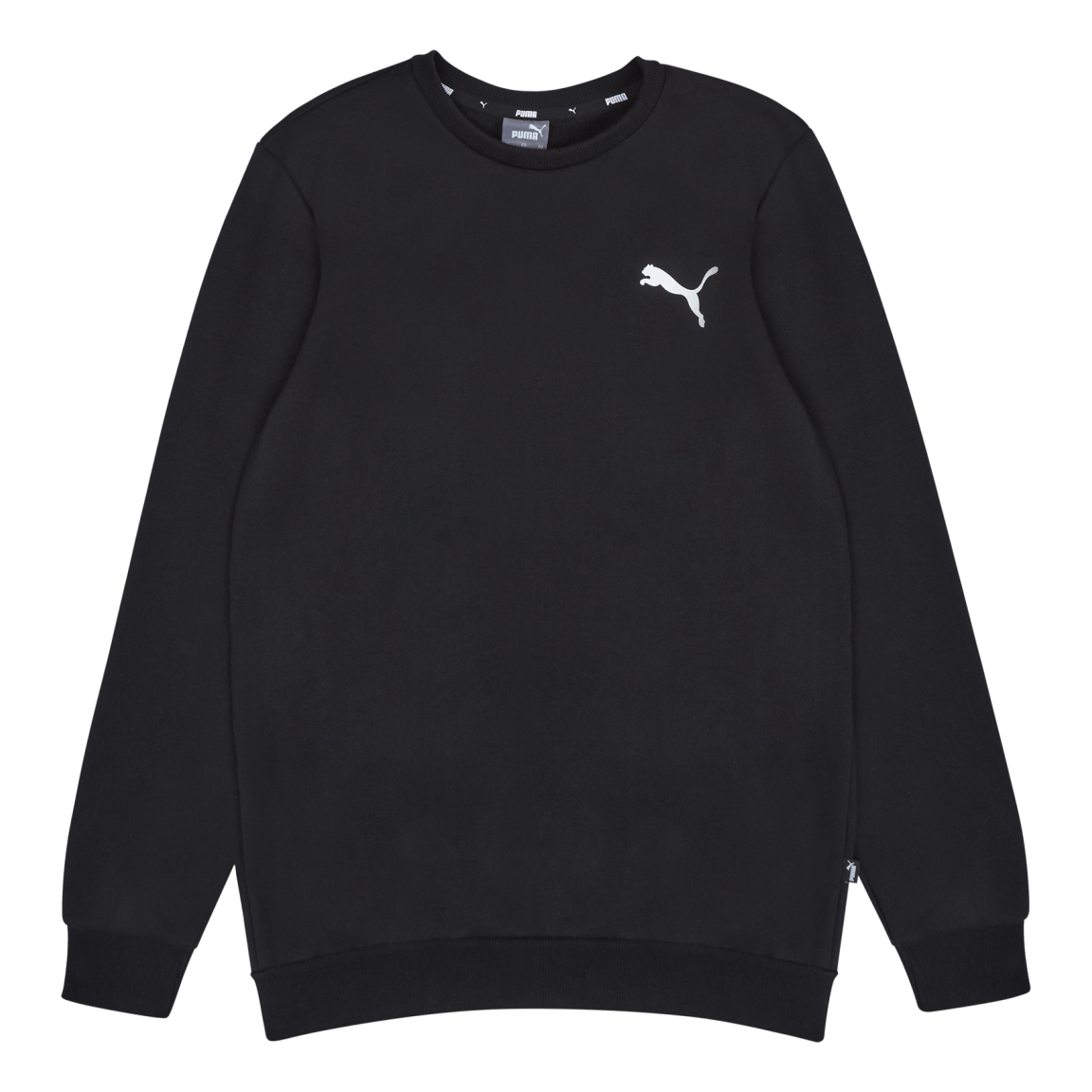 Ess Small Logo Crew Fl Puma Black-cat