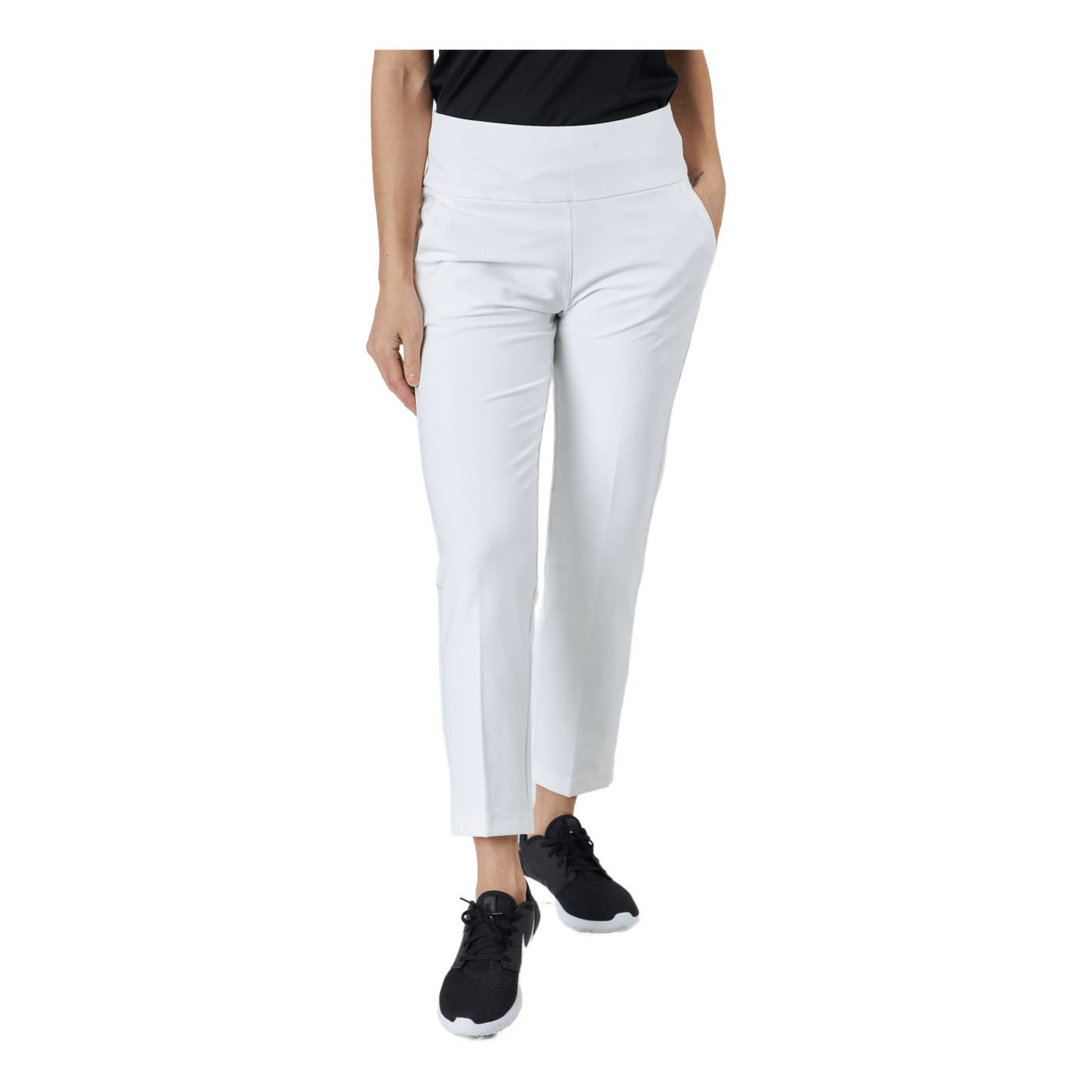 Pull-On Ankle Pants White