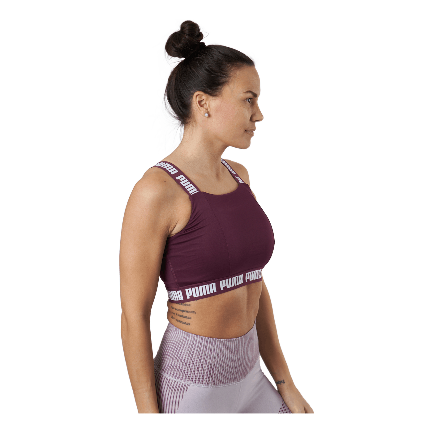 Puma Strong Crop Top Grape Wine