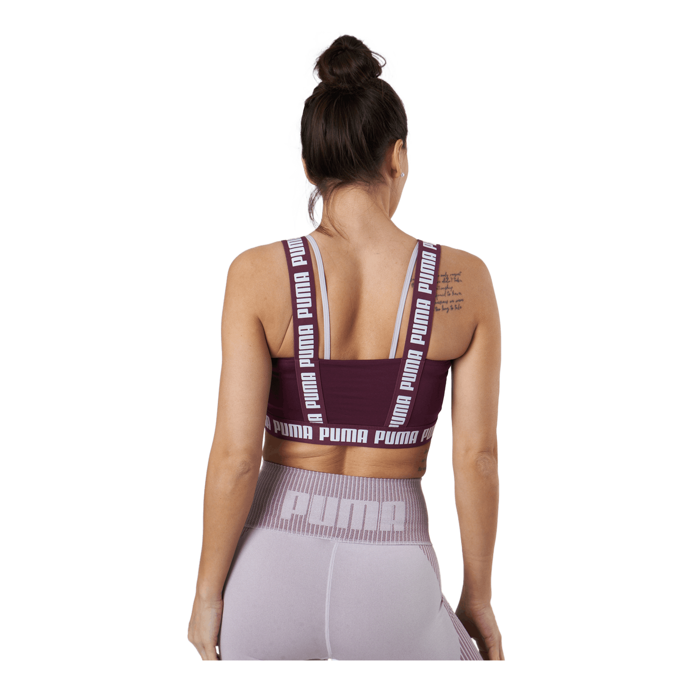 Puma Strong Crop Top Grape Wine