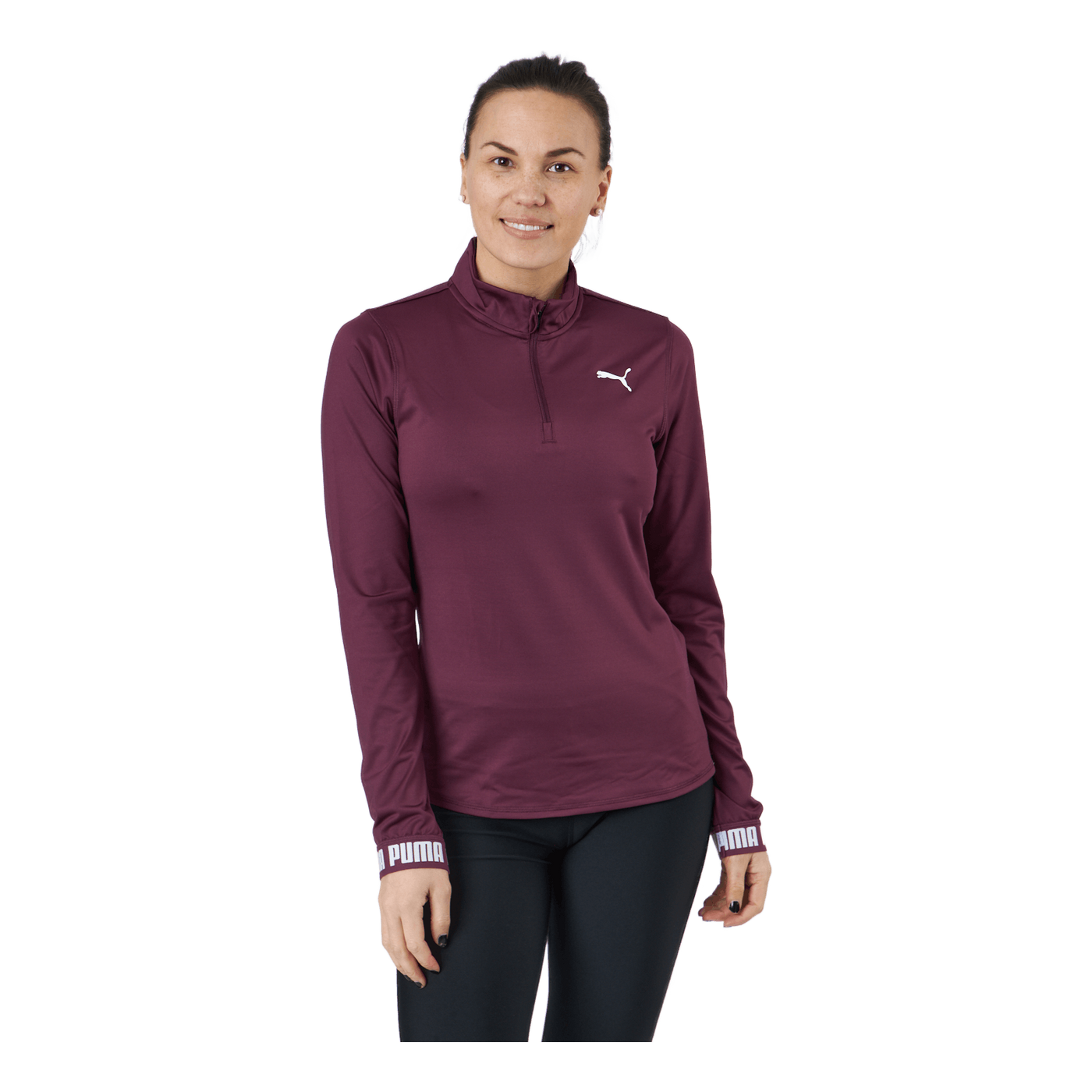 Train Puma Strong 1/4 Zip Grape Wine