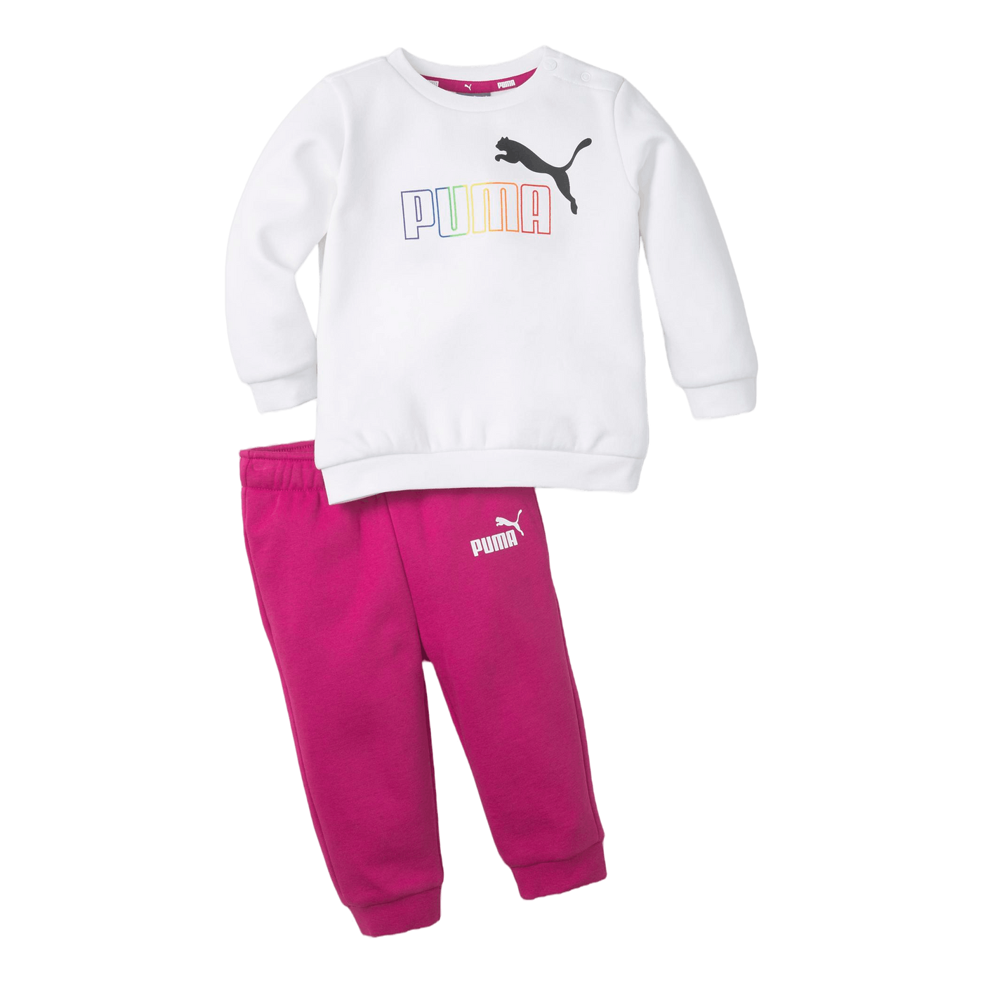 Minicats Ess Crew Jogger Fl Festival Fuchsia-porcelain