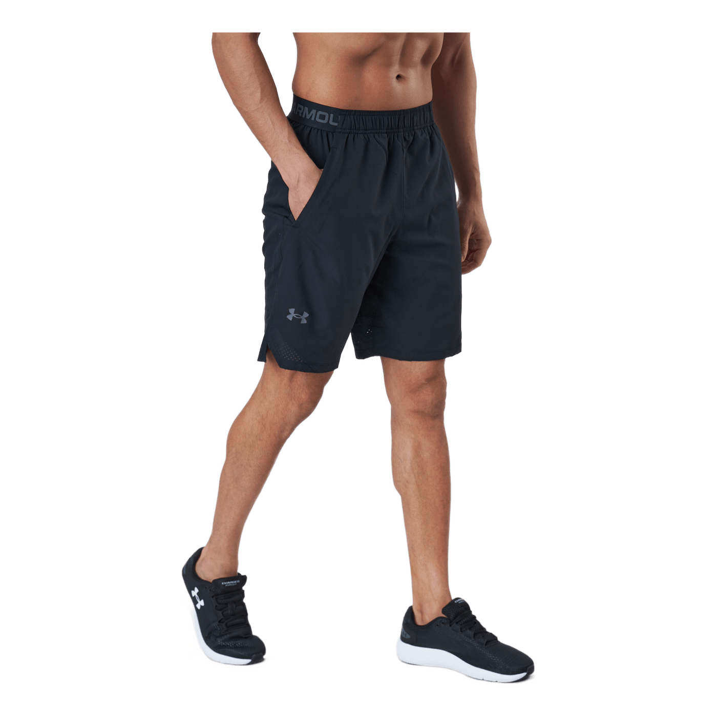 Ua Vanish Woven Shorts Black /  / Pitch Gray