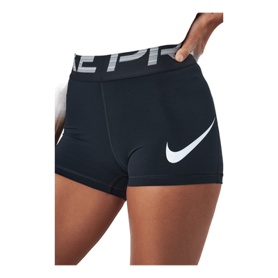 Nike Pro Dri-fit Women's 3" Gr Black/black/white