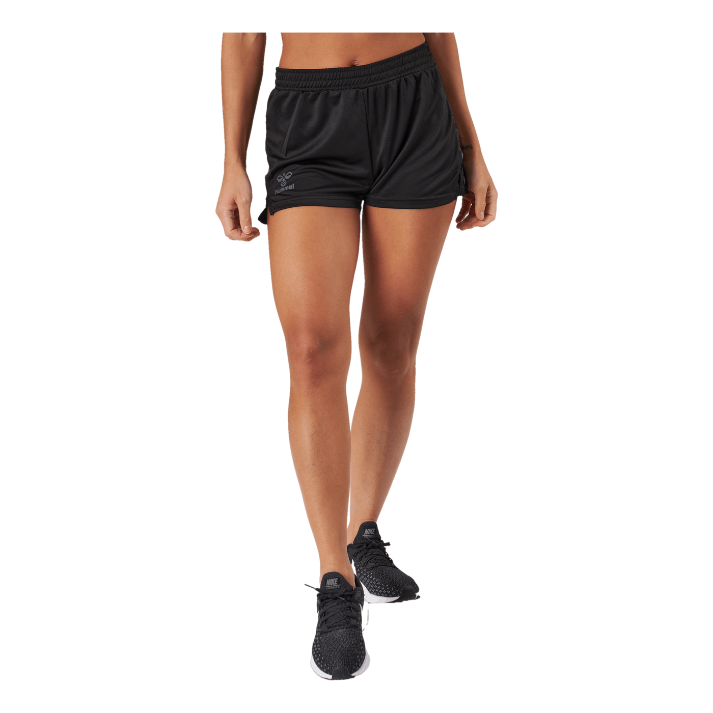 Hmlongrid Poly Shorts Wo Jet Black/forged Iron