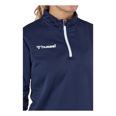 Hmlauthentic Half Zip Sweatshi Marine