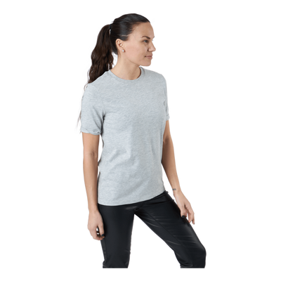 Ria Ss Fold Up Solid Tee Grey