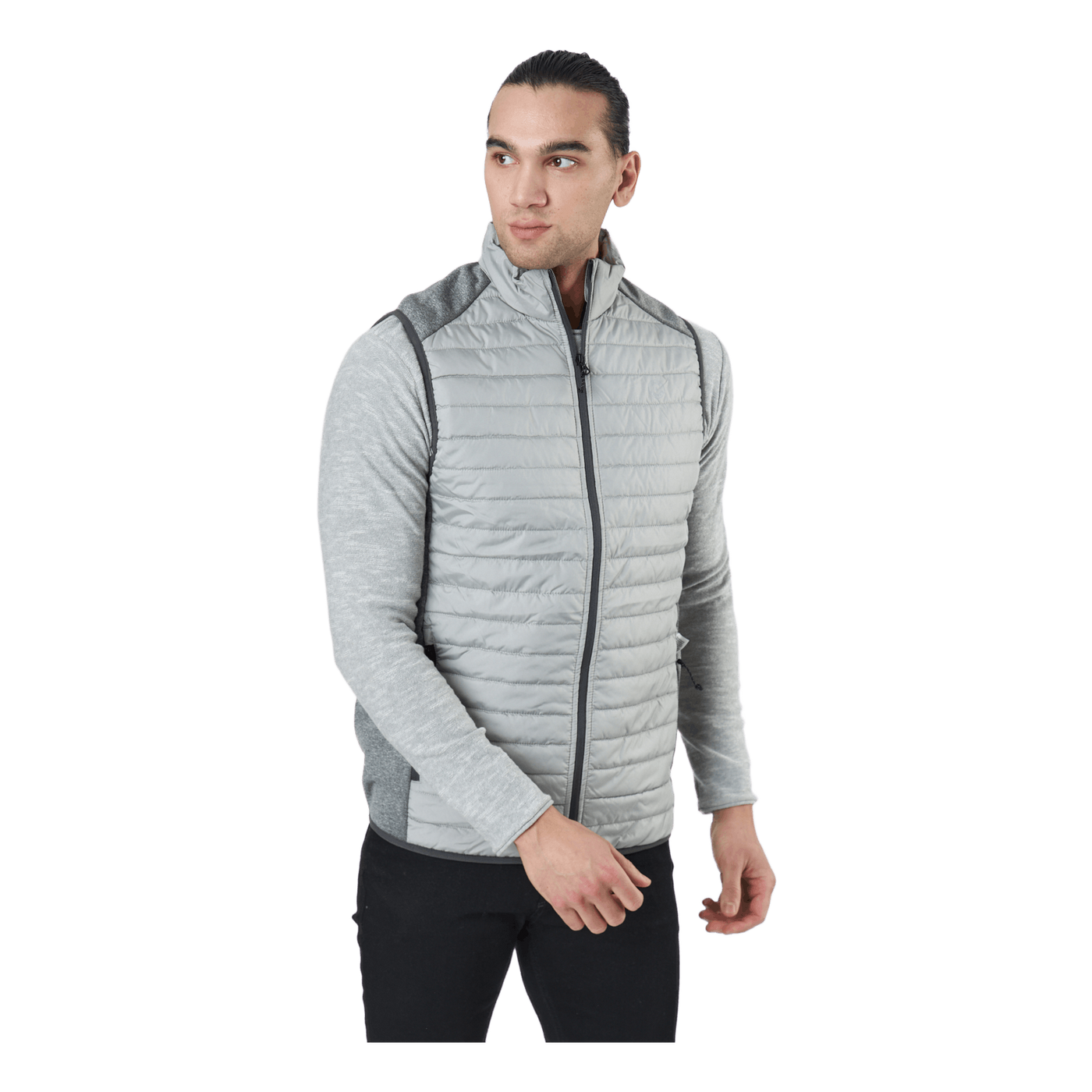 Jjemulti Bodywarmer Collar Noo Ghost Gray