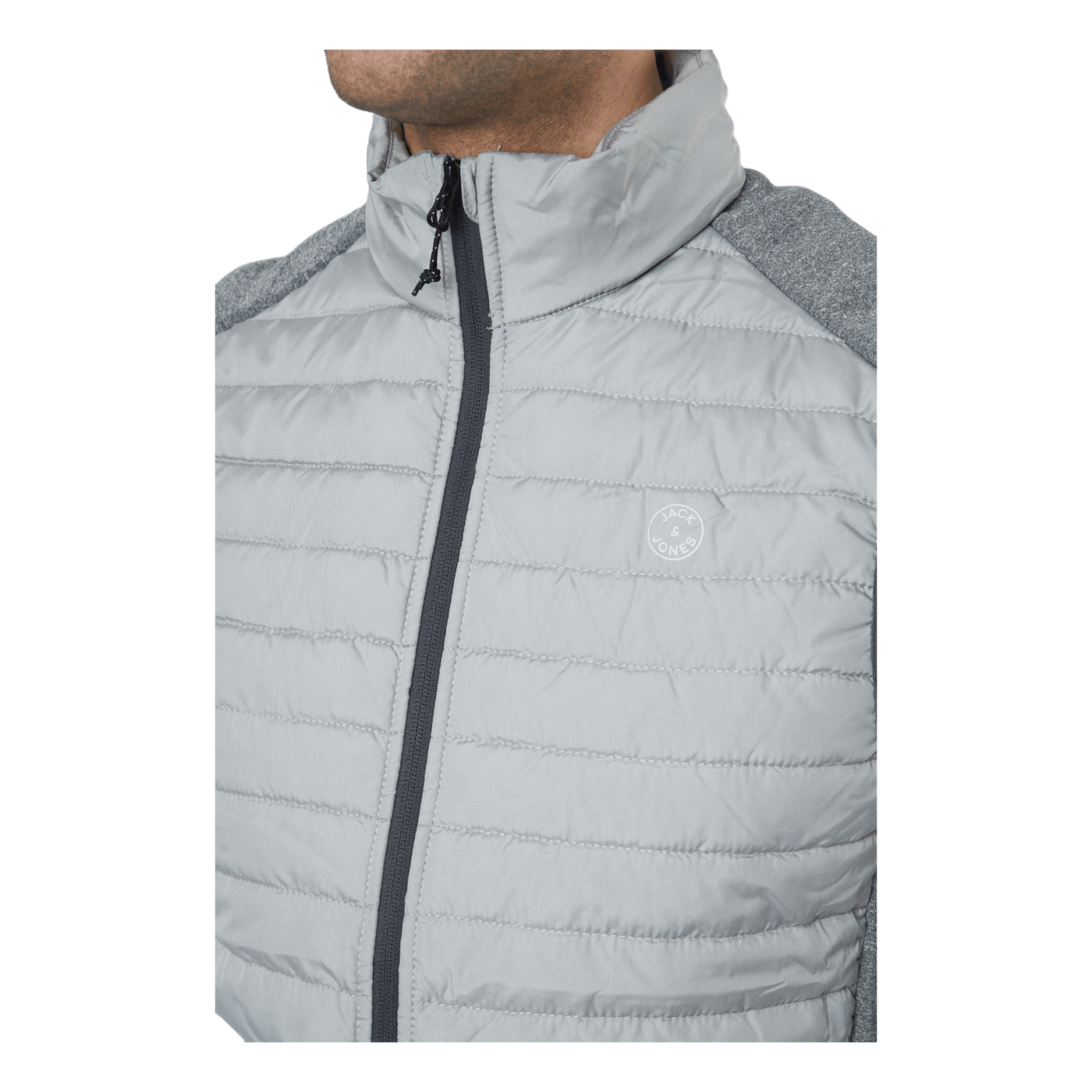 Jjemulti Bodywarmer Collar Noo Ghost Gray