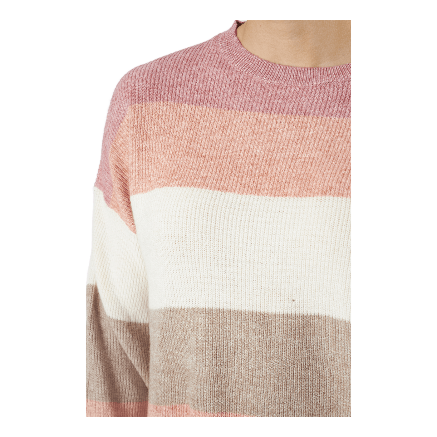 Onlatia L/s Stripe Pullover Kn Dusty Rose