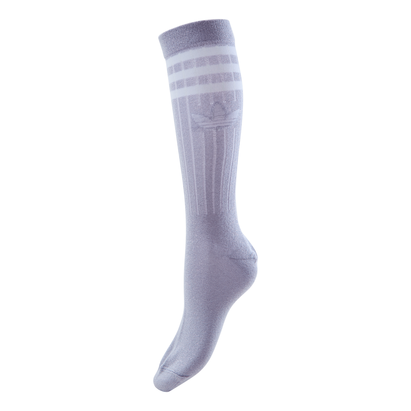 Full Glitter Crew Socks Purple Tint / Black