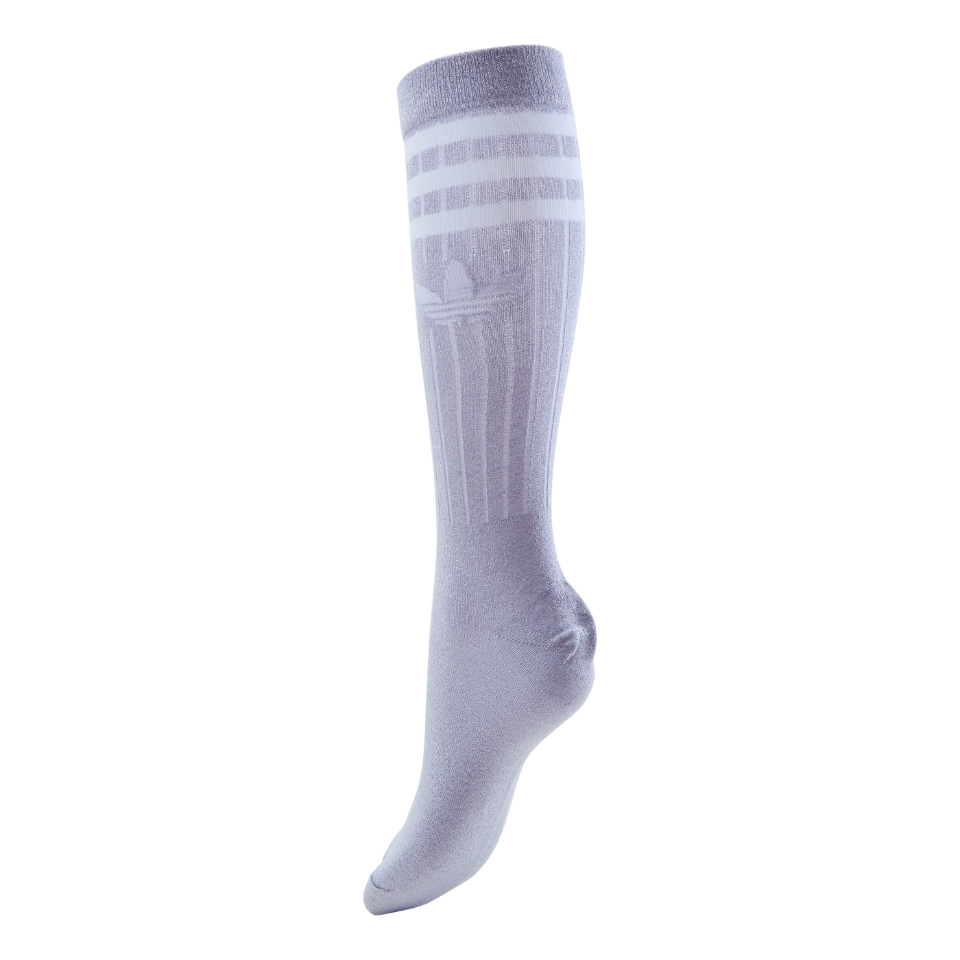 Full Glitter Crew Socks Purple Tint / Black