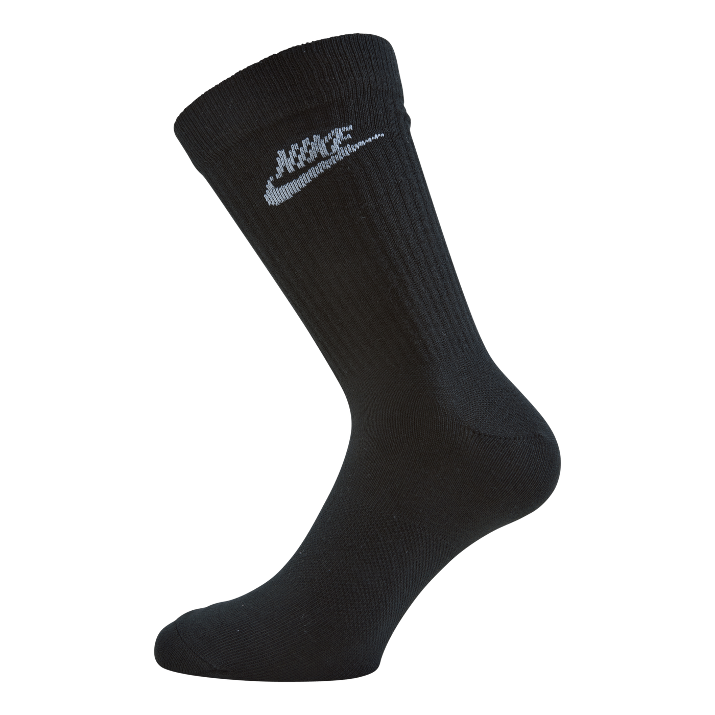 Sportswear Everyday Essential Crew Socks (3 Pairs) BLACK/WHITE