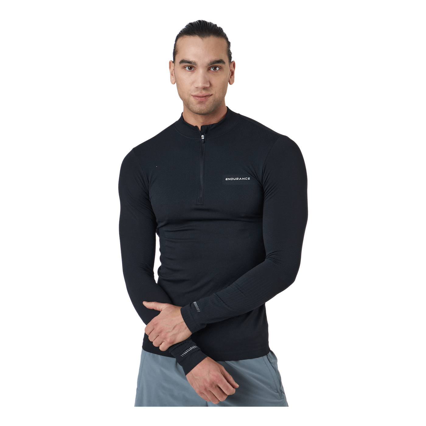 Jaro M Seamless Midlayer Dark Grey Melange