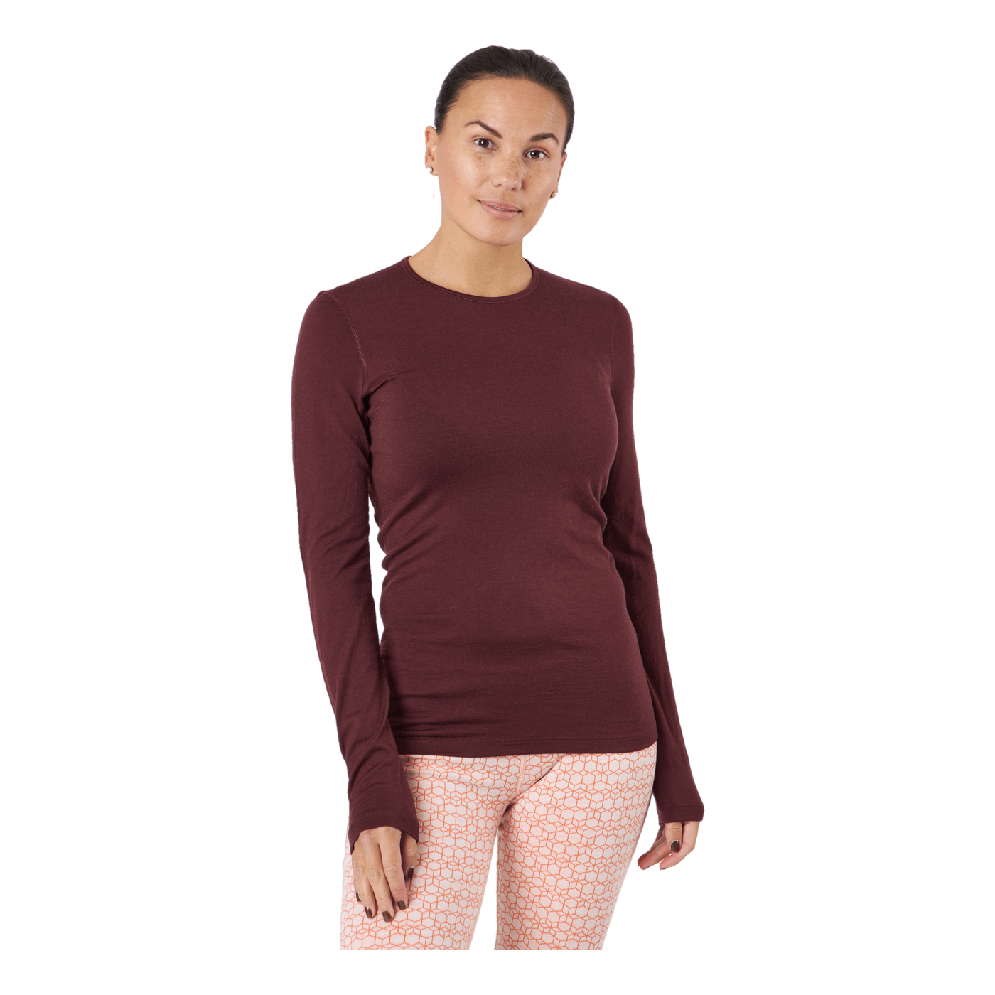 Women 200 Oasis Ls Crewe Espresso