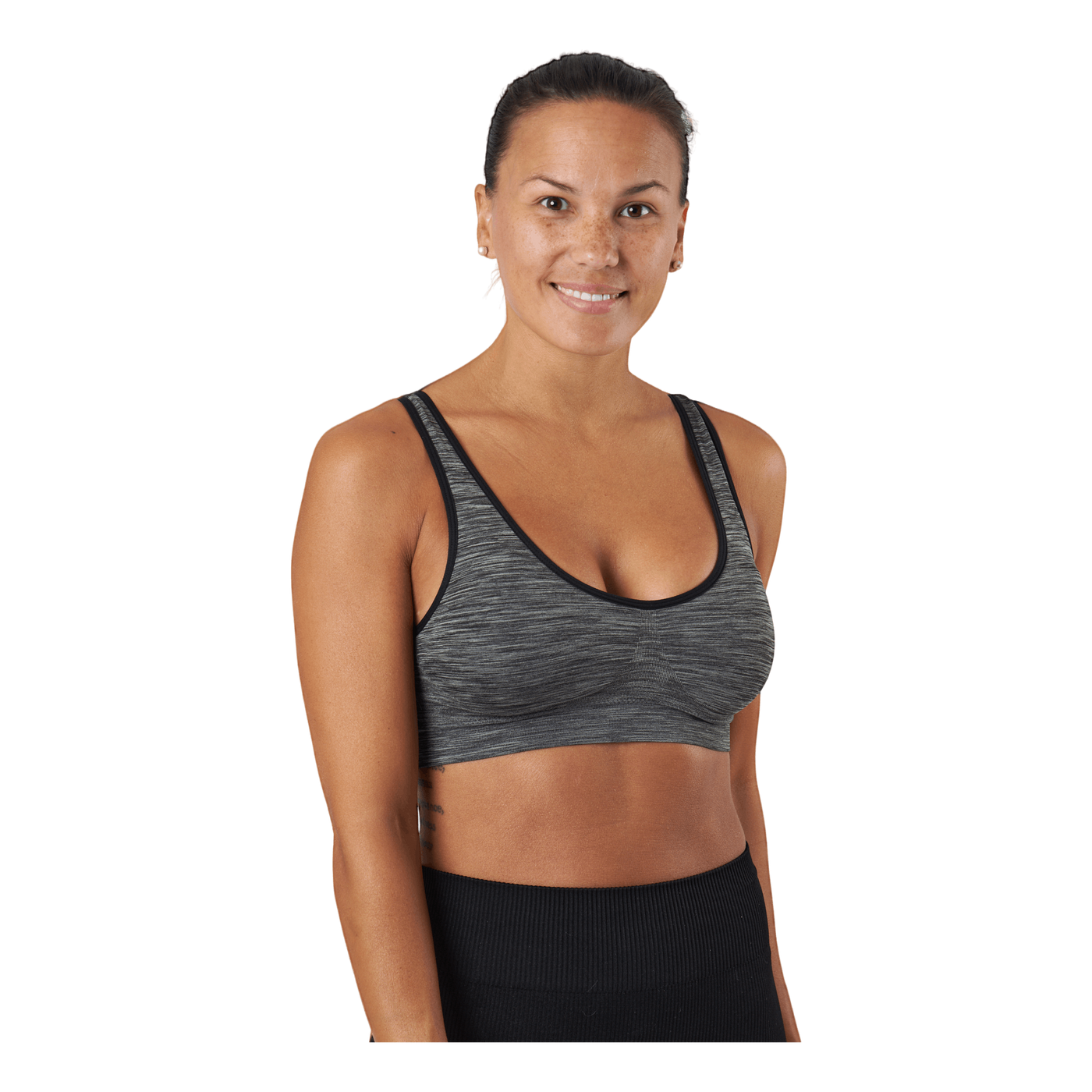 Mira Cir Sports Bra Black Melange