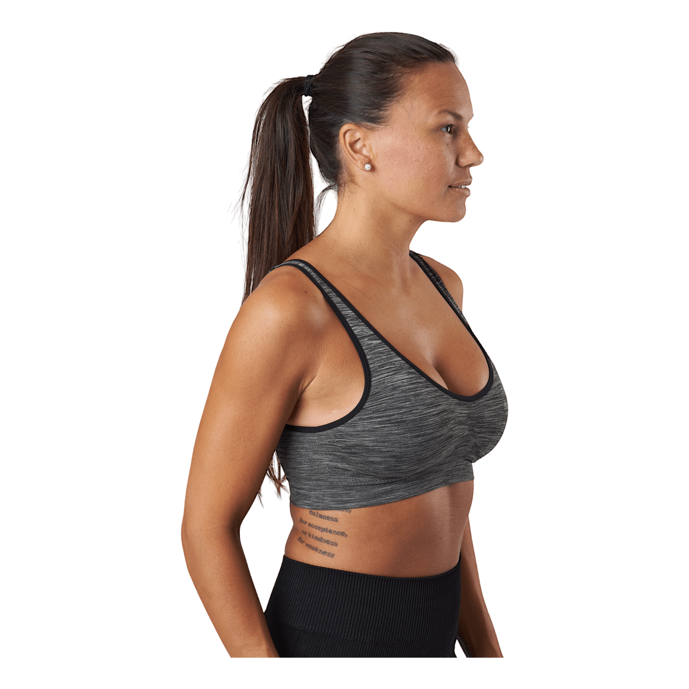 Mira Cir Sports Bra Black Melange