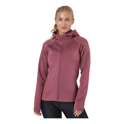 Cara Ls Hood Zip Sweat Crushed Berry