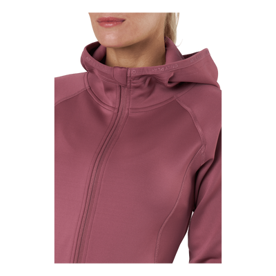 Cara Ls Hood Zip Sweat Crushed Berry