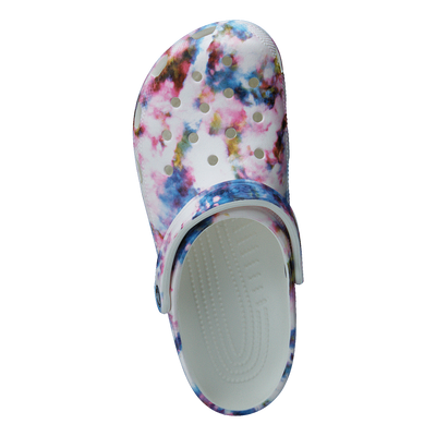 Classic Tie Dye Graphic Clog Garnet/multi