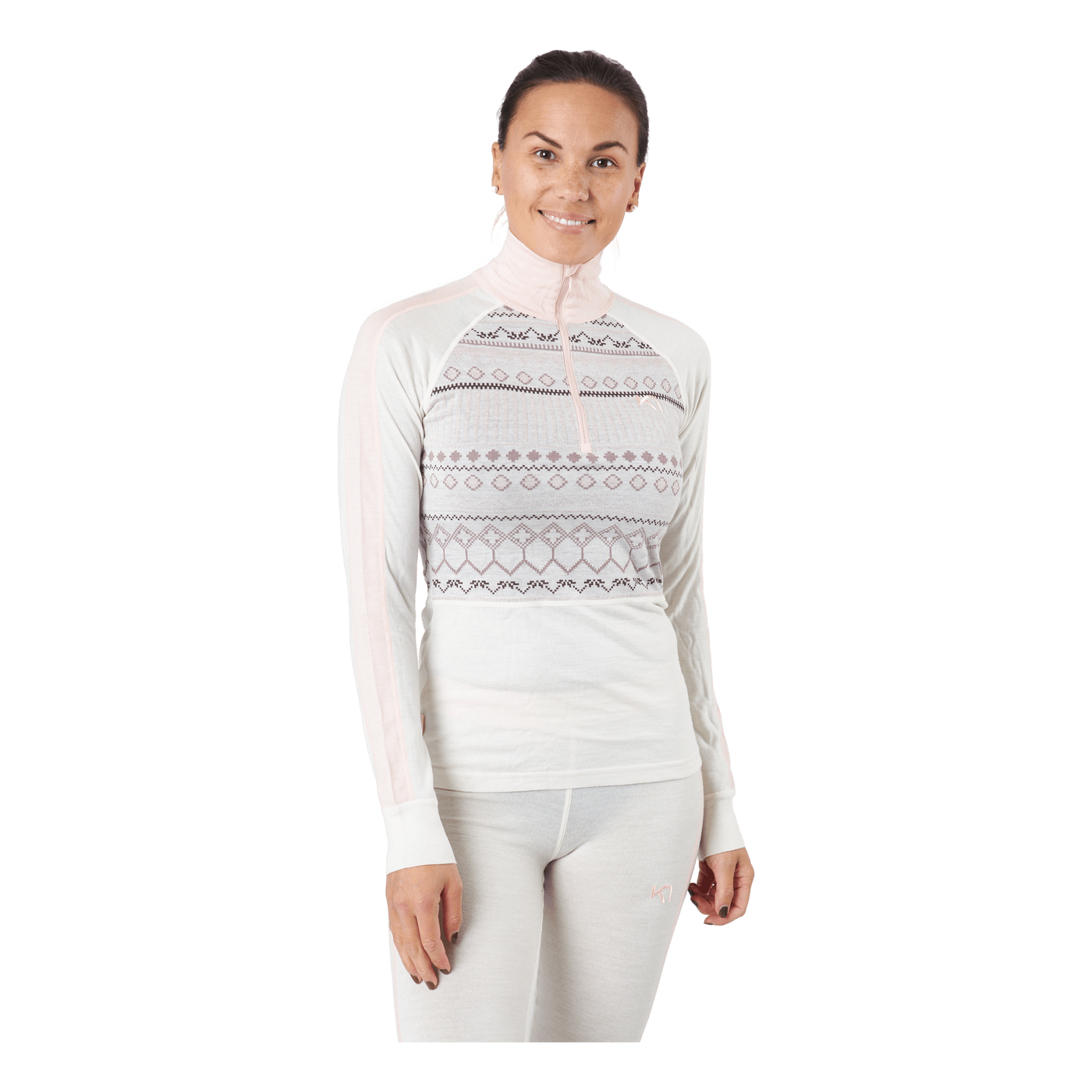 Tuva Half Zip Nwhite