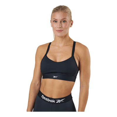 S Lux Strappy Sports Bra Black